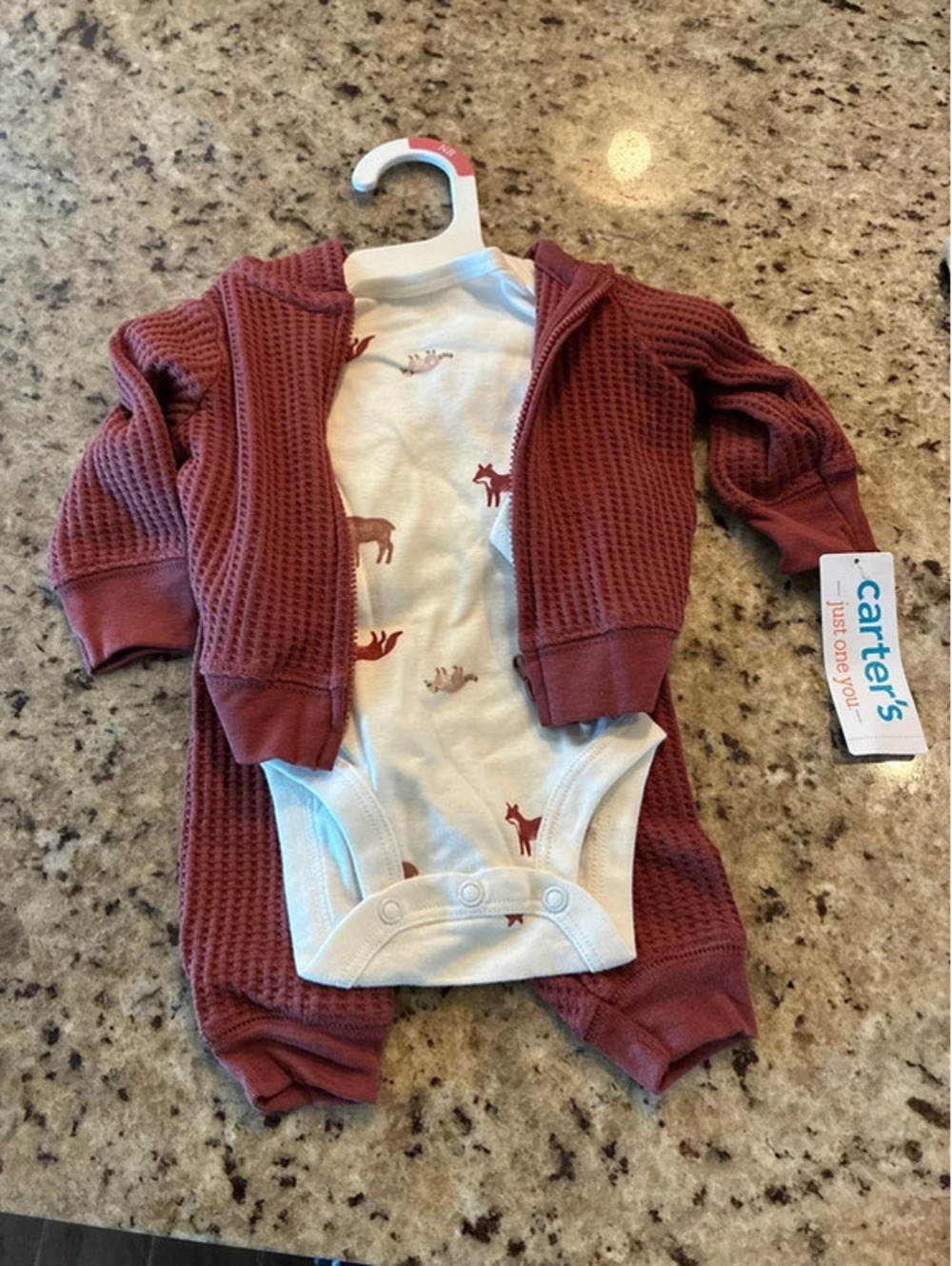 NWT 3-piece outfit w fox/moose